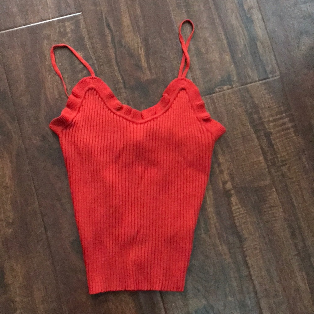 Red Crop Top